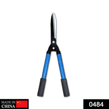 Heavy-duty hedge shear with sharp blades and comfortable grips.