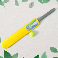 Sturdy and durable plastic cricket stumps with a stable base, ready for play.