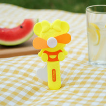 Fun cartoon style portable fan for children and outdoor play