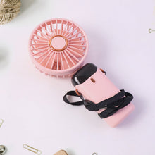 Neutral image of rechargeable handheld fan with USB charging