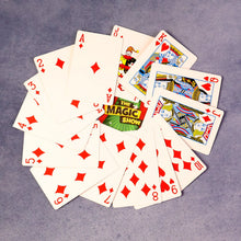 Close-up of poker-style Magic Show playing card