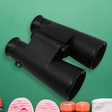 Detailed view of the metal and eco-friendly rubber construction of the binoculars.