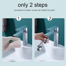 Faucet attachment with rotatable and splash-proof design in chrome finish