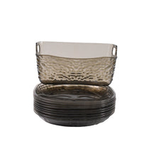Reusable dish set made of durable plastic for versatile dining
