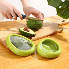 Green vegetable container placed on white background
