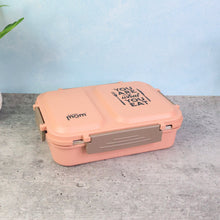 Compact lunch box with stainless steel inner and plastic outer body