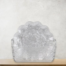 Close-up view of plastic flower plates set showing details