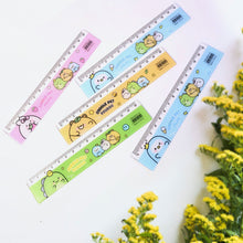 Durable kids plastic ruler set featuring fun cartoon prints