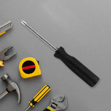 Ergonomic handle of the small Phillips screwdriver for comfortable grip.