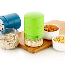 Dry fruit cutter also slicing vegetables like carrots and cucumbers for snack prep.