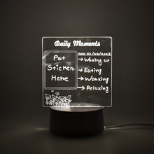 Styleva 3D acrylic decorative lamp on a wooden desk, showcasing its warm glow.