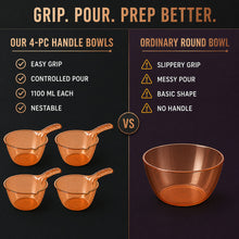 Kitchen Washing & Straining Bowl – 1100 ML Set of 4