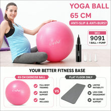 Exercise Ball 65 cm – Anti-Burst & Pump Included | FitFuzion