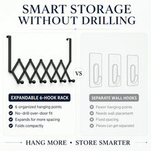 Door Hanger – 6 Hook Steel Coat Rack for Home Organization | GlimmerHome