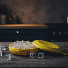 Flexible round ice tray ideal for freezer ice making