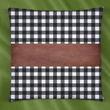 Stylish leather and cotton cushion covers adding a chic accent to a bedroom setting.