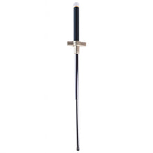 The compact Indo Glow Folding Walking Stick stored neatly inside its black nylon carry bag.
