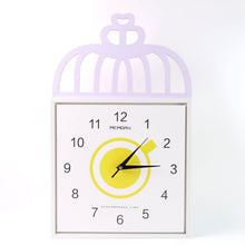 Side view of decorative wall clock with matte plastic frame