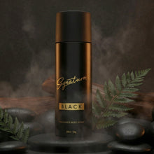 Signature premium black perfume deodorant bottle