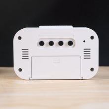 Digital LED alarm clock with soft night light feature