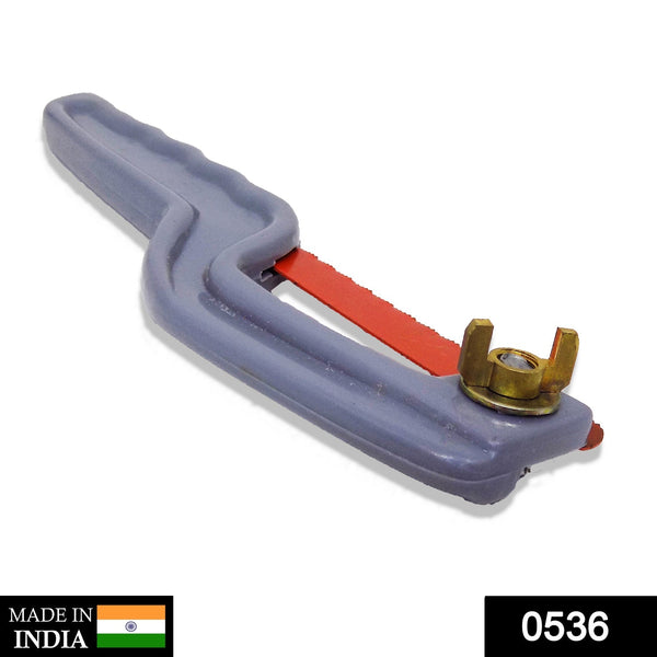 BoltForce Mini Hacksaw with ergonomic handle, ready for precise cutting tasks.