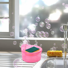 Space-saving rectangular soap dispenser, ideal for any home or hotel bathroom.