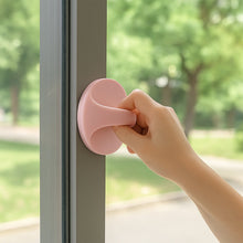 Side profile view of plastic handle grip showing ergonomic shape