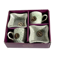Ceramic Tea / cups / Mug Set Including Snacks (4 Pcs set)