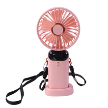 Personal fan suitable for office, travel, and outdoor use with lanyard
