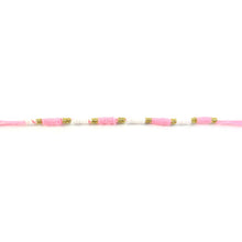 Pink & White Thread Rakhi with packaging