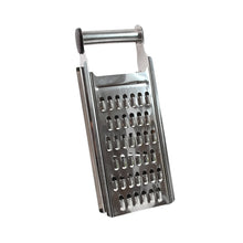 Apex stainless steel slicer and cheese grater with space-saving design