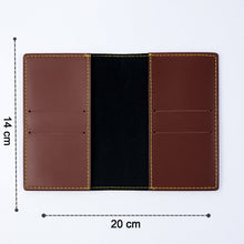 Slim PU leather travel wallet compact and easy to carry in pocket or bag