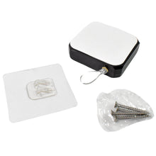 Automatic door closer mounted on a door, showing its discreet presence.