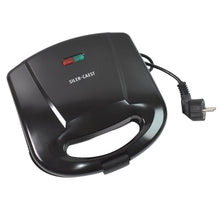 Side view of sandwich maker compact design and easy grip handle