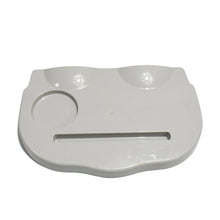 Combo Snack and Cup Holder Tray from TableNest with various snacks and a phone.