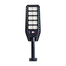 Motion-activated solar street light enhancing security and saving energy