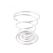 Spiral egg holder made of rust-resistant stainless steel for kitchen use