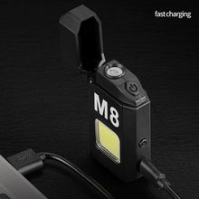 Close up side view of compact portable mini torch lighter