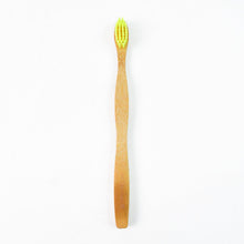 Biodegradable bamboo toothbrush for plastic-free dental hygiene