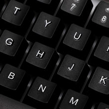 Gaming keyboard mouse combo featuring 104 keys and a comfortable, ergonomic design.