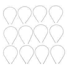 Classic wavy metal headband with rust-resistant coating