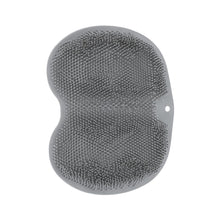 Textured silicone foot scrubber mat for shower use