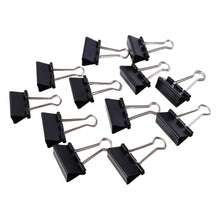 Set of 12 medium 32mm binder clips for holding papers tightly
