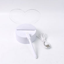 Creative writing on illuminated acrylic visualization lamp for bedroom decor
