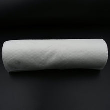Printed kitchen tissue roll from Velvet Wipe, highlighting its thickness and design.