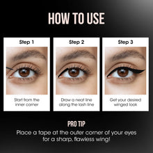 Durable and quick-dry liquid eyeliner with bold matte finish