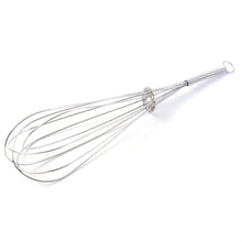 Wire whisk used as egg beater for mixing and aerating ingredients