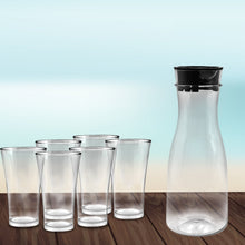 Versatile unbreakable water pitcher and glass set for any occasion.