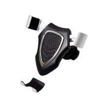Adjustable car phone mount demonstrating 360-degree rotation capability.