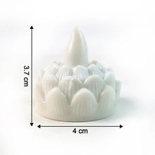 Decorative lotus designed LED tealight candles glowing warmly in dark